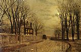 John Atkinson Grimshaw The Turn of the Road painting